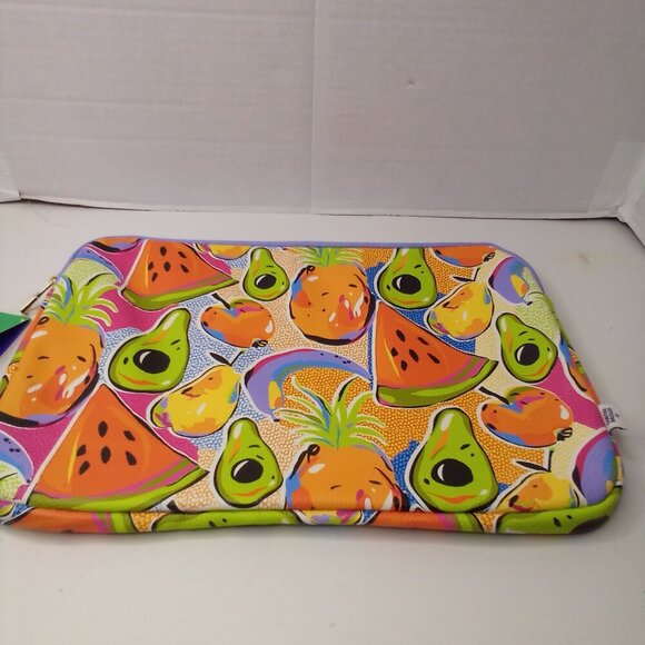 Tabitha Brown Target 15” Tech Sleeve Laptop Tablet Colorful Fruit Print NEW - Picture 2 of 14